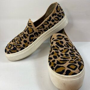Steve Madden Leopard Print Slip-On Sneakers